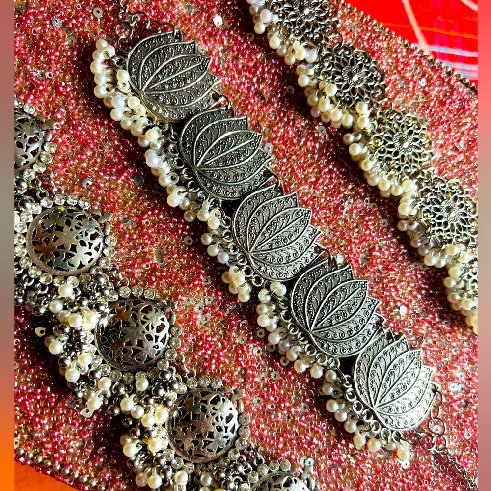 Beautiful silver chokers